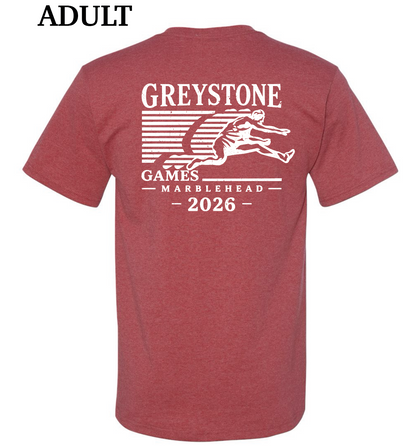 Greystone Games 2026 T-Shirts (Youth & Adult Sizing)