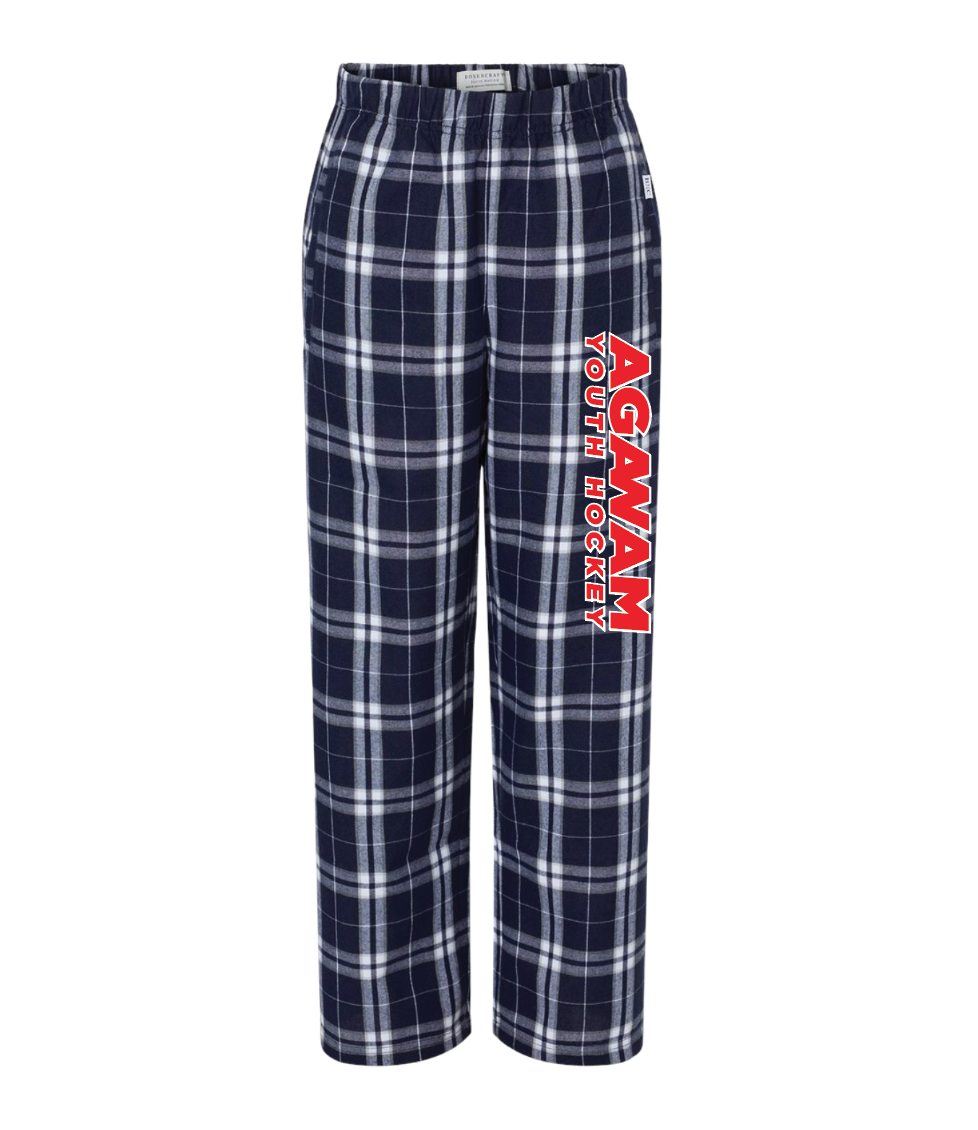 ADULT Flannel Pants - Agawam Hockey